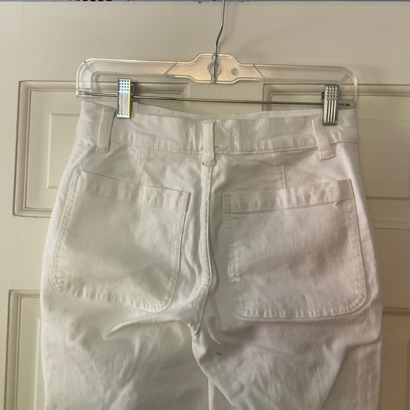 Madewell Flea Market Flare Jeans Pure White Mid Rise Size 25 NWT - Picture 8 of 13